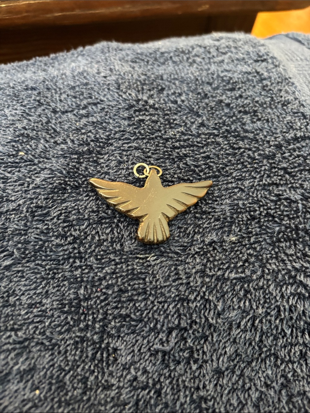 Black onyx eagle pendant